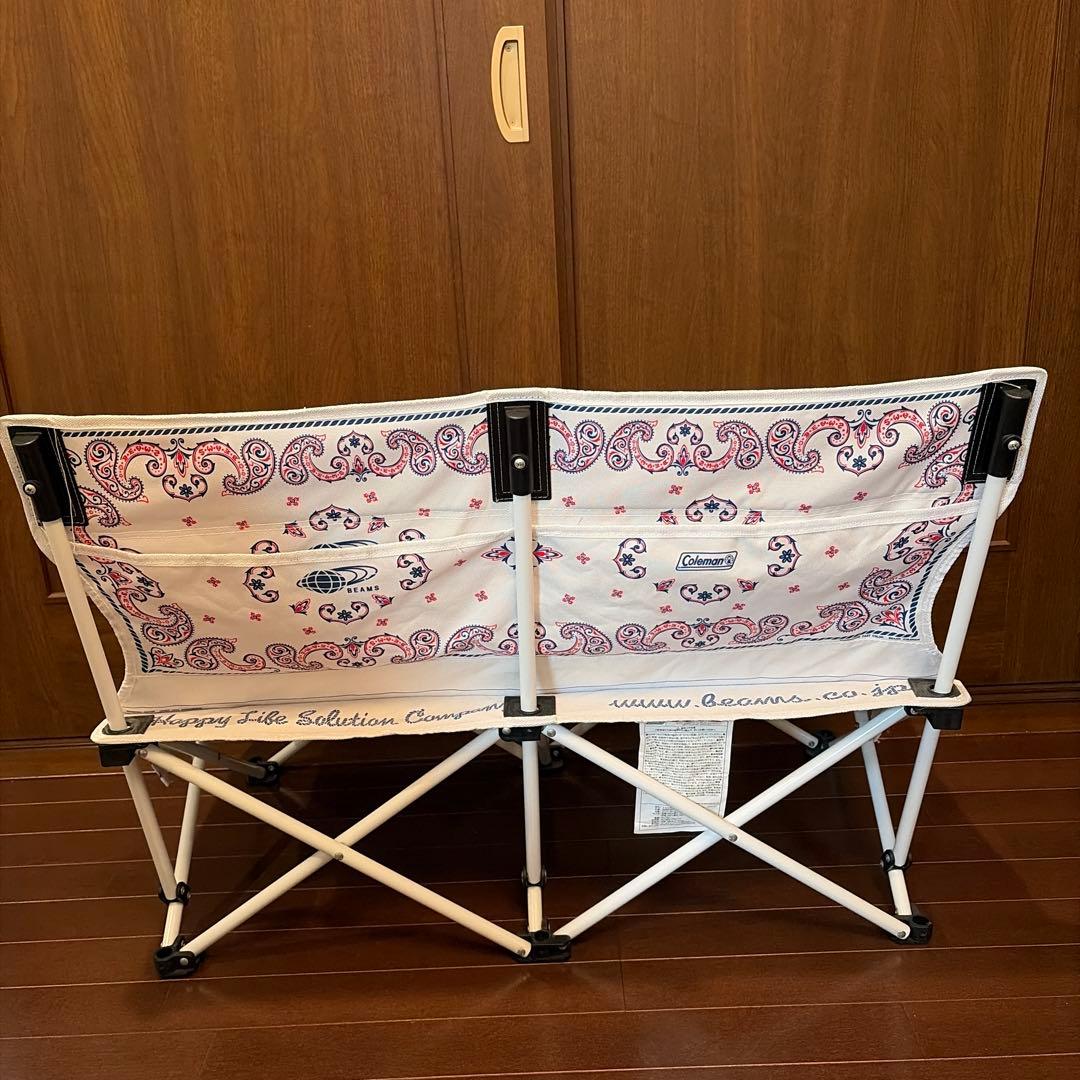 Coleman×BEAMS ダブルチェアー（バンダナ・ホワイト）