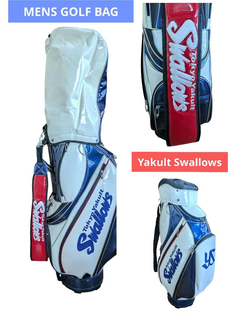 メンズ キャディバッグ 公式 ヤクルトスワローズ YSCB-5418