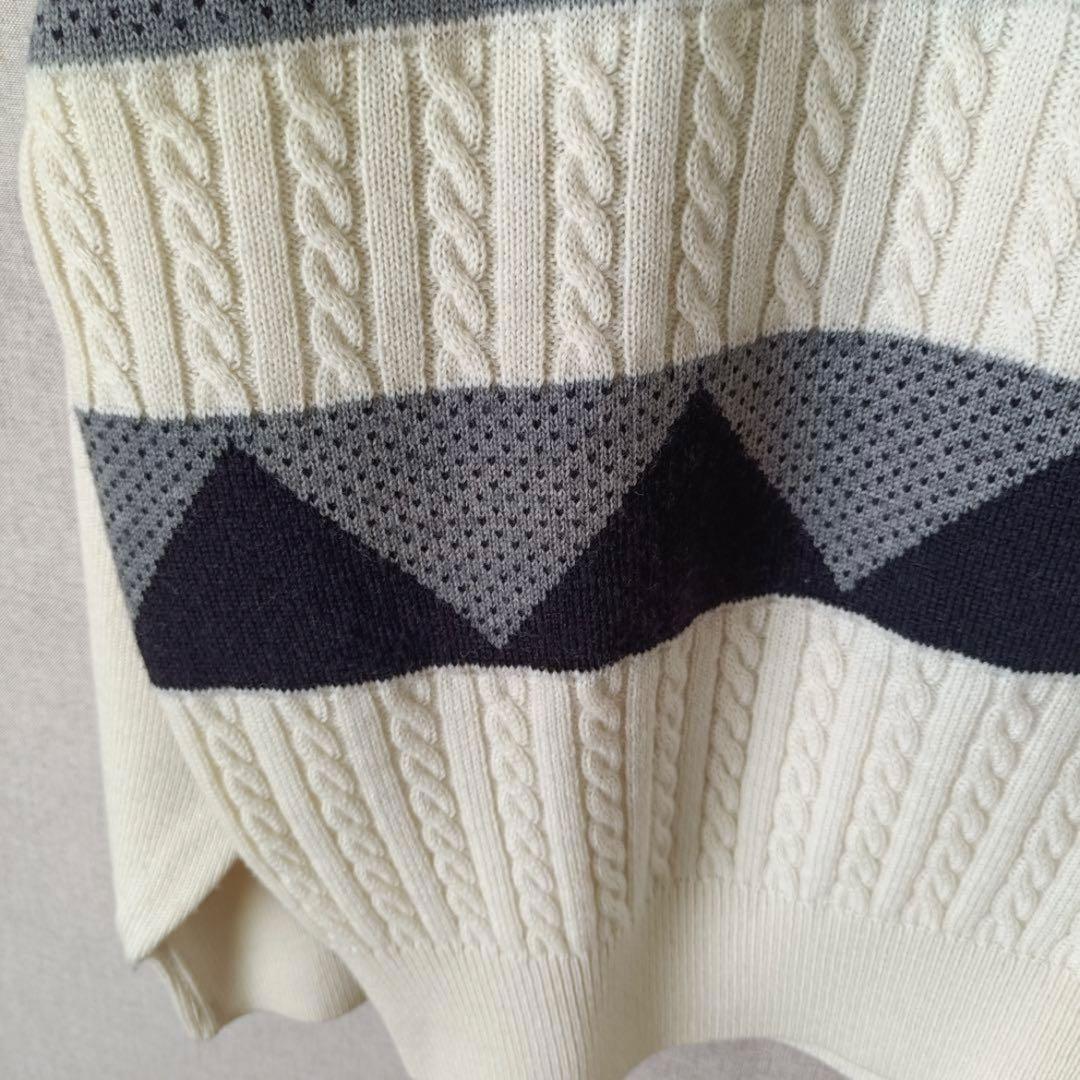 バレンシアガ　セーター　BALENCIAGA タートルネック　ホワイト　ゴルフ