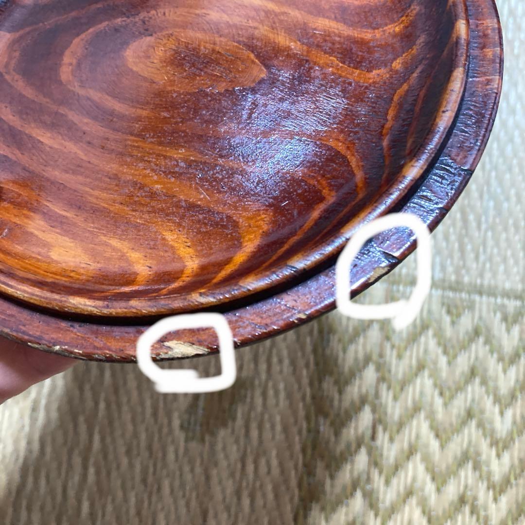 栗の木　おひつ　蓋付き椀　２個セット