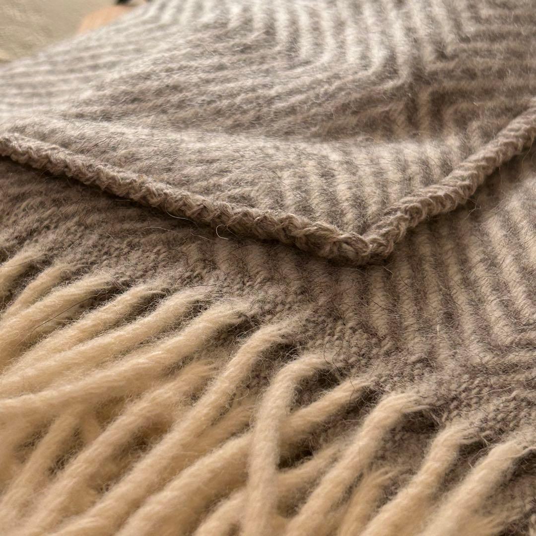 LAPUAN KANKURIT MARIA ポケット付きショール　ブラウン