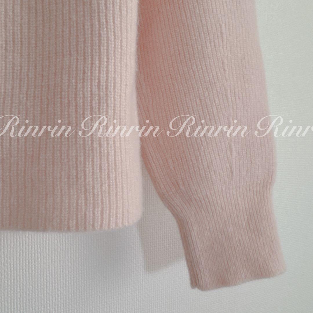 ANAYI 紡毛片畦ボートネックプルオーバー 38