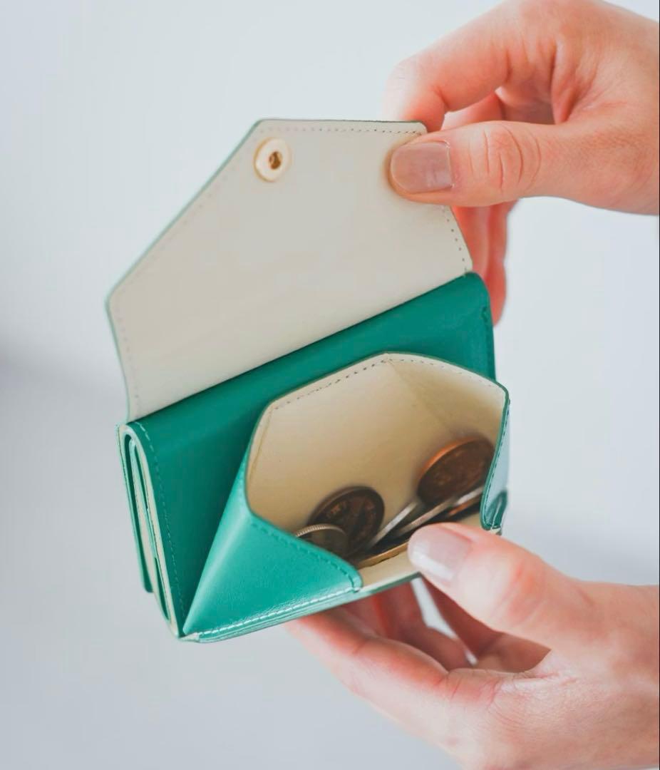 新品 北欧暮らしの道具店 手のひらサイズ 本革財布