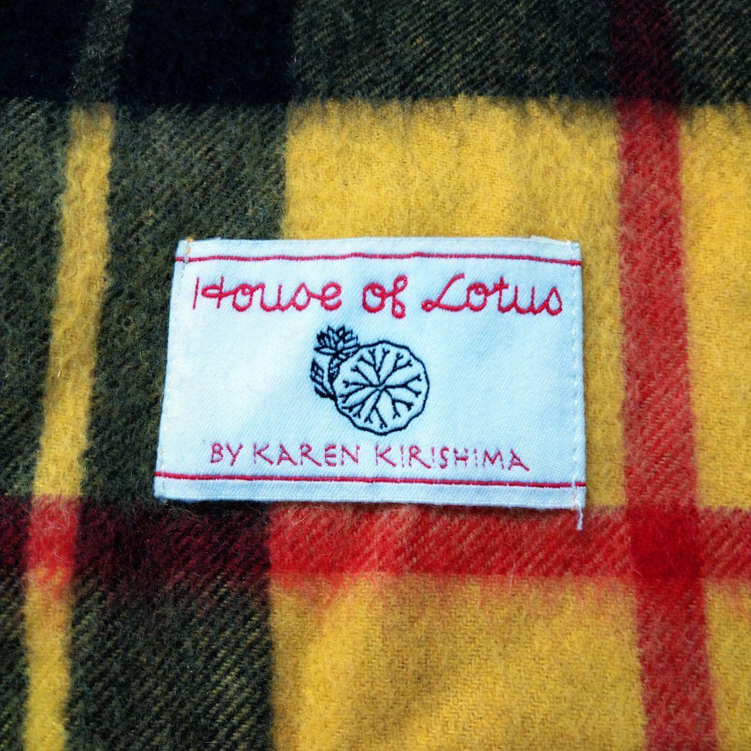 HOUSE OF LOTUS カシミヤ100% 大判マフラー