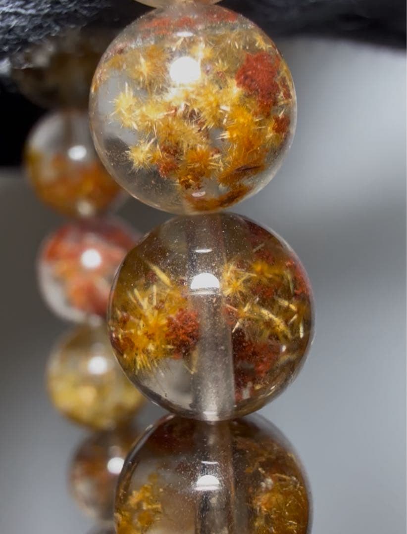 【値下げ不可】フラワールチルクォーツ　ガーデンクォーツ　ブレスレット　天然石