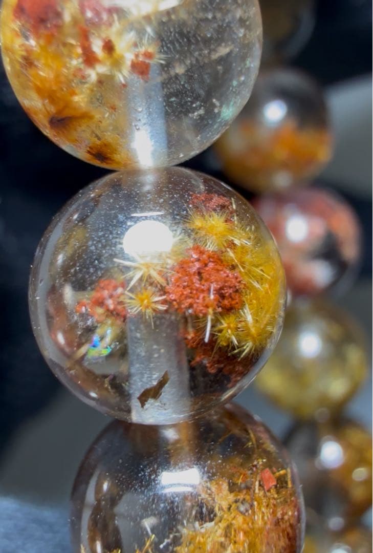 【値下げ不可】フラワールチルクォーツ　ガーデンクォーツ　ブレスレット　天然石