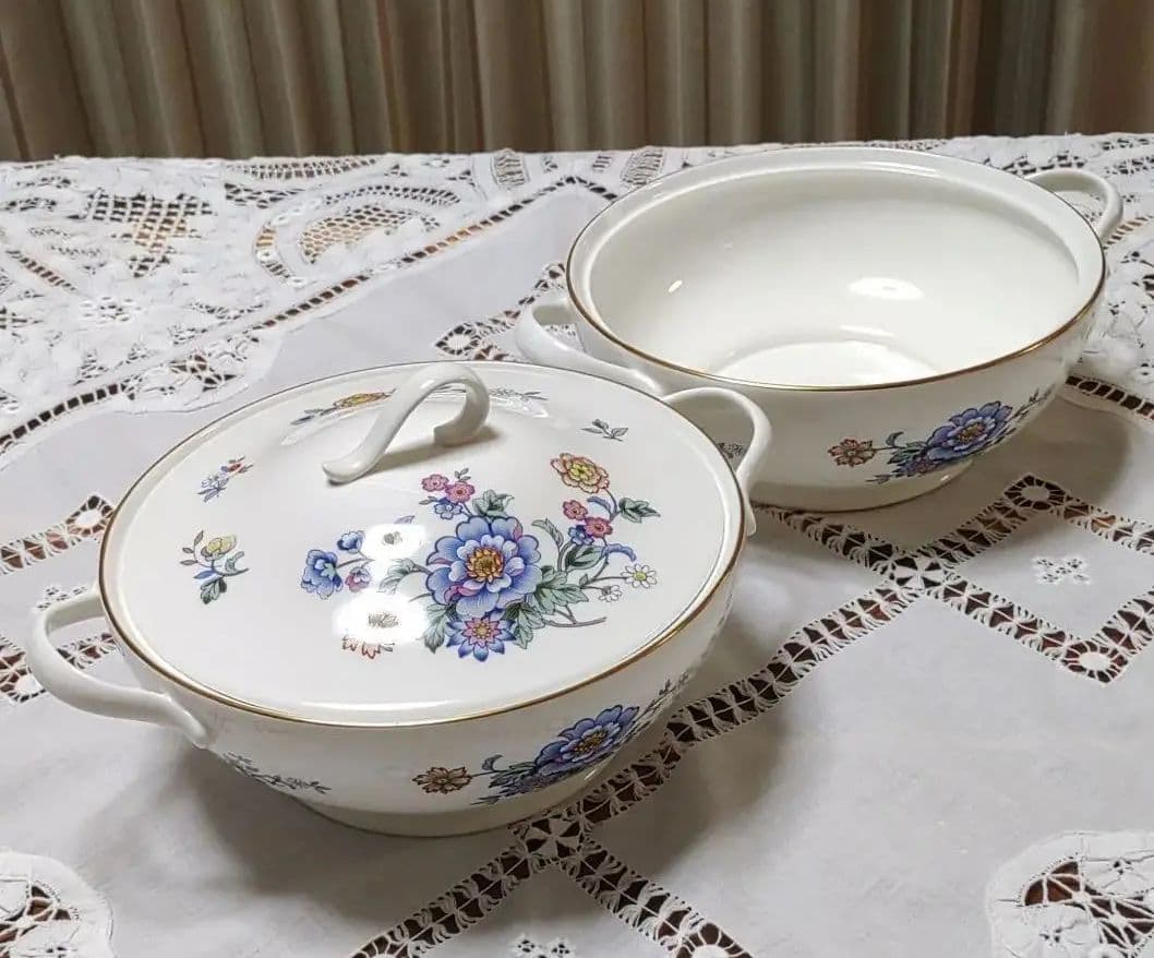 ロイヤルアルバート 食器 深皿 2個 & 蓋 1個 セット