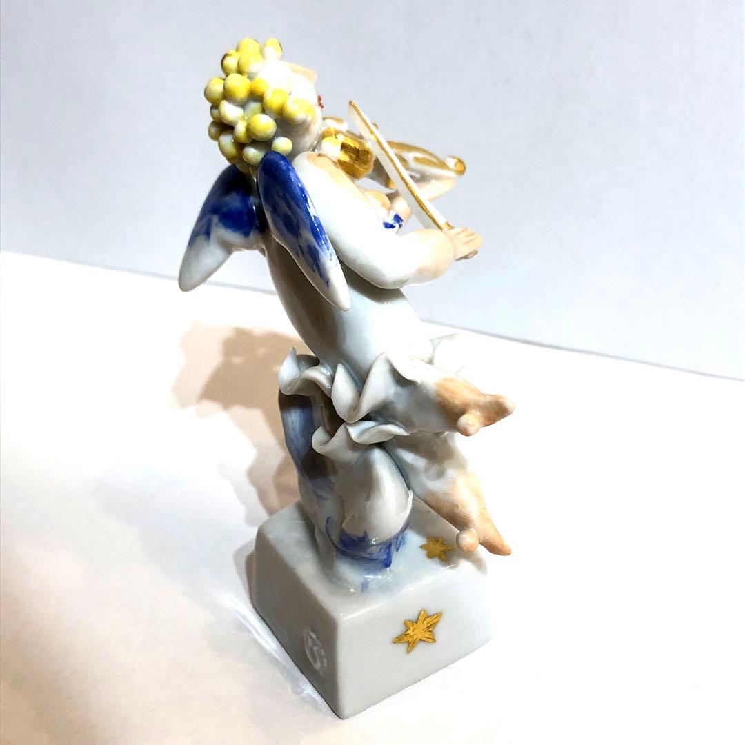 ●Meissen マイセン 天使の音楽隊 陶磁器 バイオリン 置物
