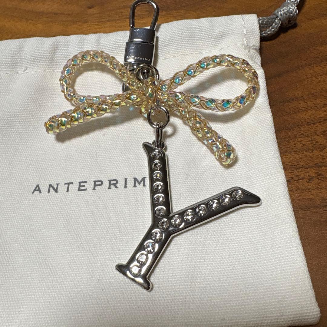 アンテプリマ　Y イニシャルチャーム　キーホルダー