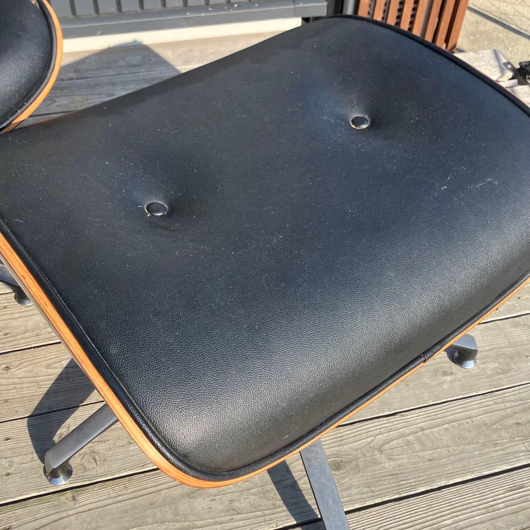 北欧レトロ イームズ リプロダクト ラウンジチェア アームチェア オットマン付き