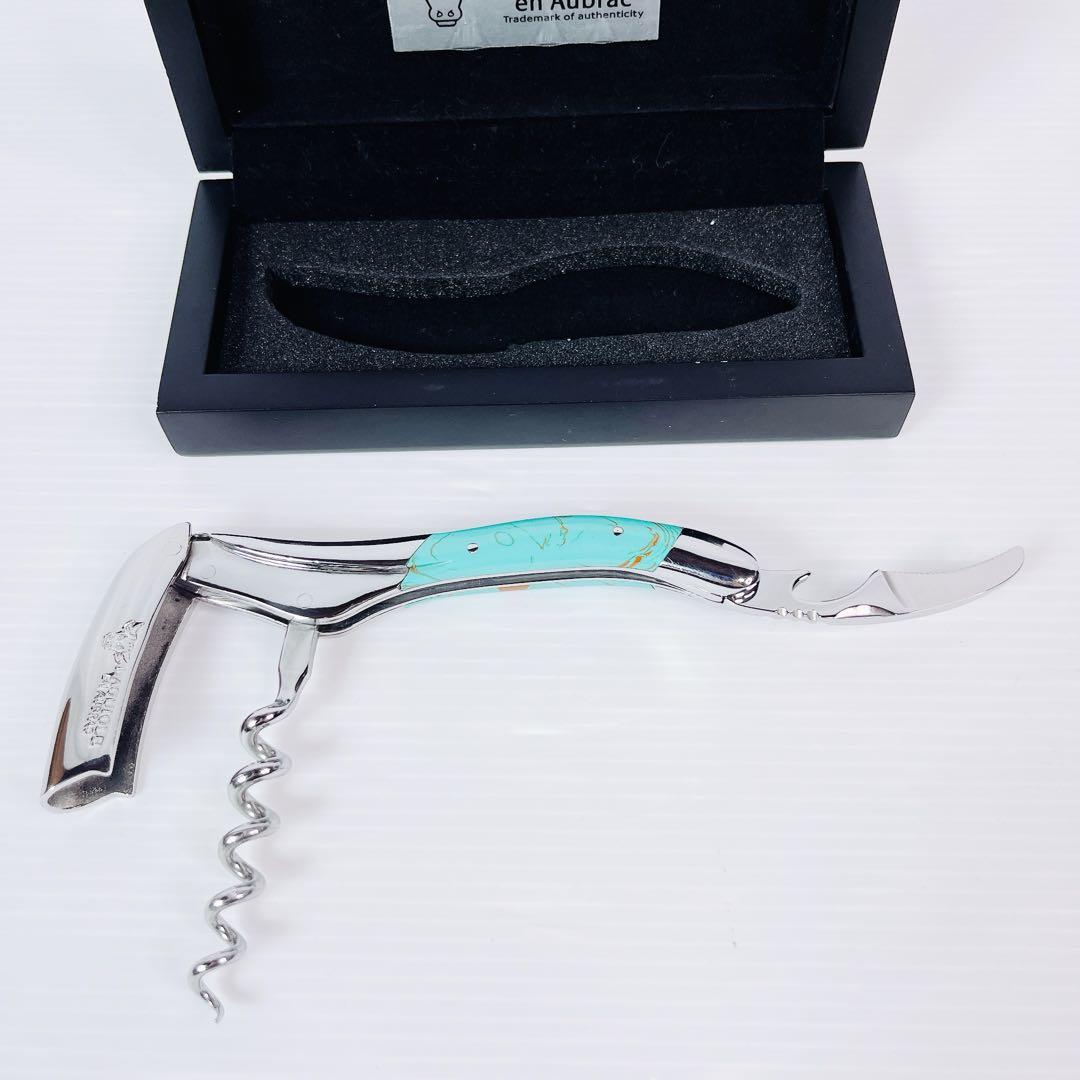 美品 LAGUIOLE ラギオール　アン　オブラック　ターコイズ　ソムリエナイフ