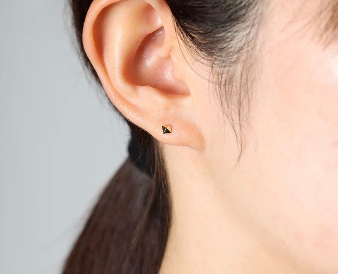 ete ピアス スタッズ k18 925 イエローゴールド エテ