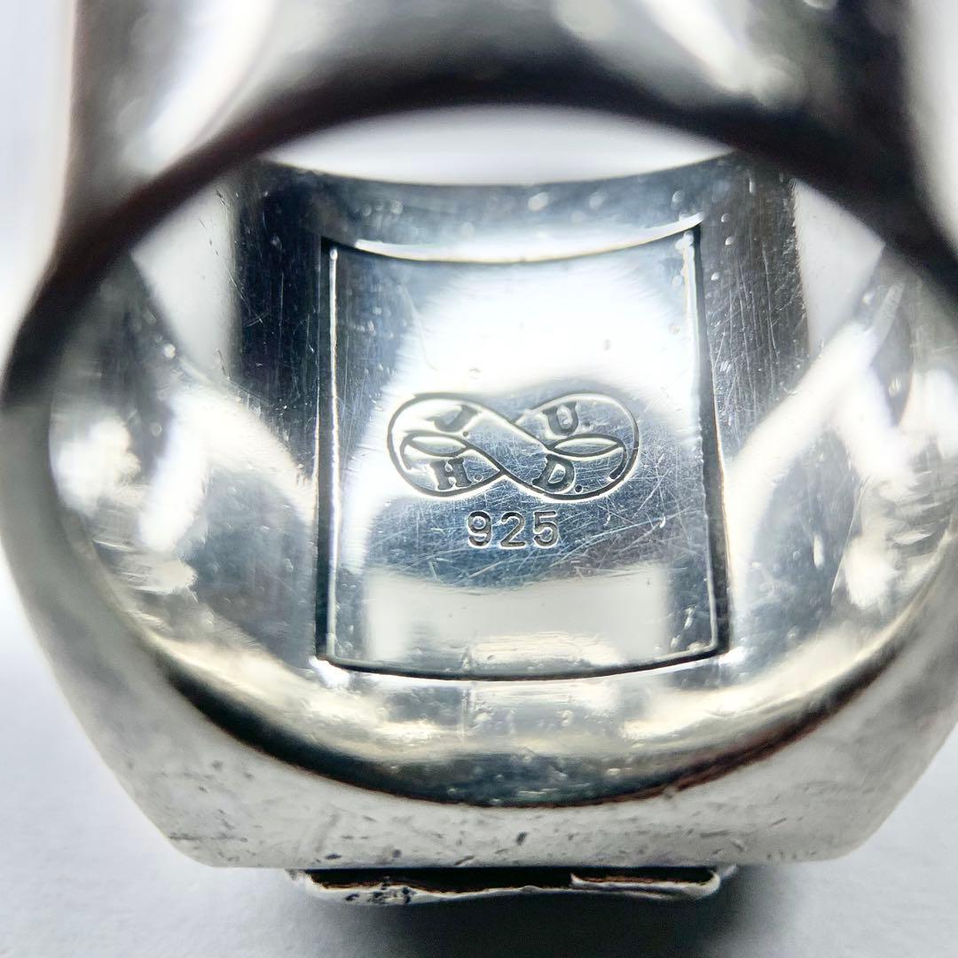 ジャスティンデイビス SEX リング 925 白蝶貝 オニキス 燻 25号相当