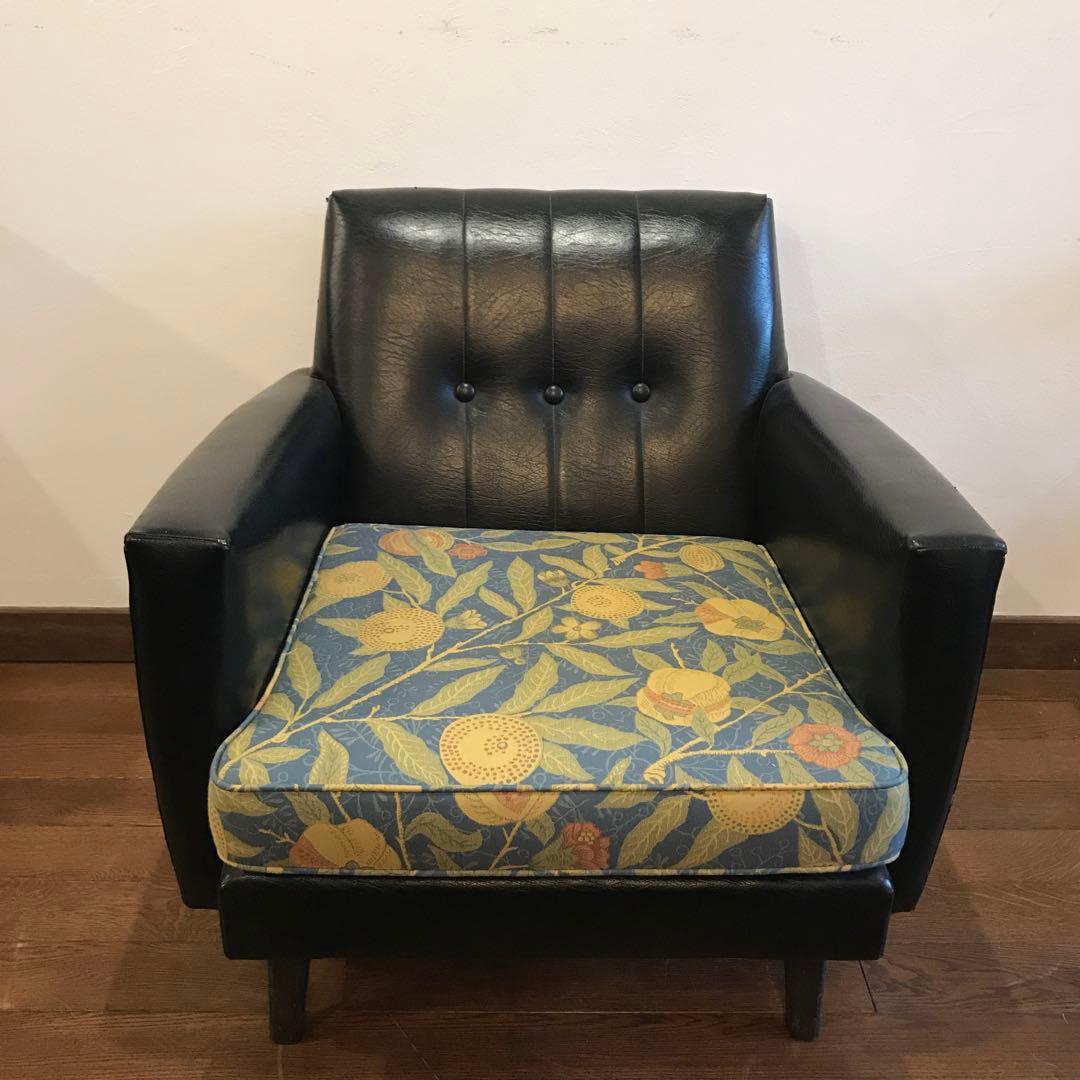 Karimoku × William Morris 1人掛けソファ