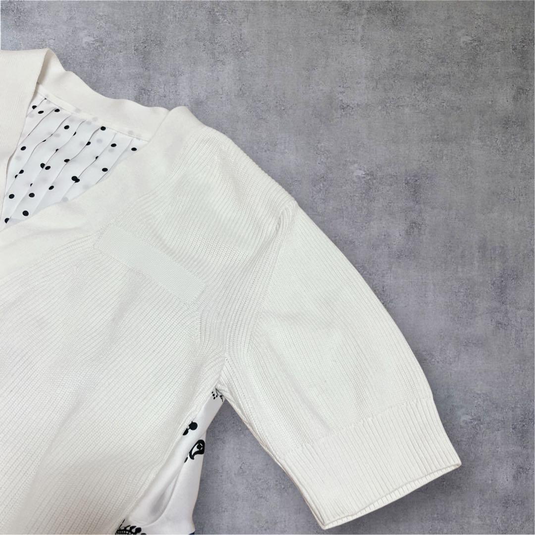 ✨人気✨　sacai　アーカイブプリントミックスニットプルオーバー　サイズ1