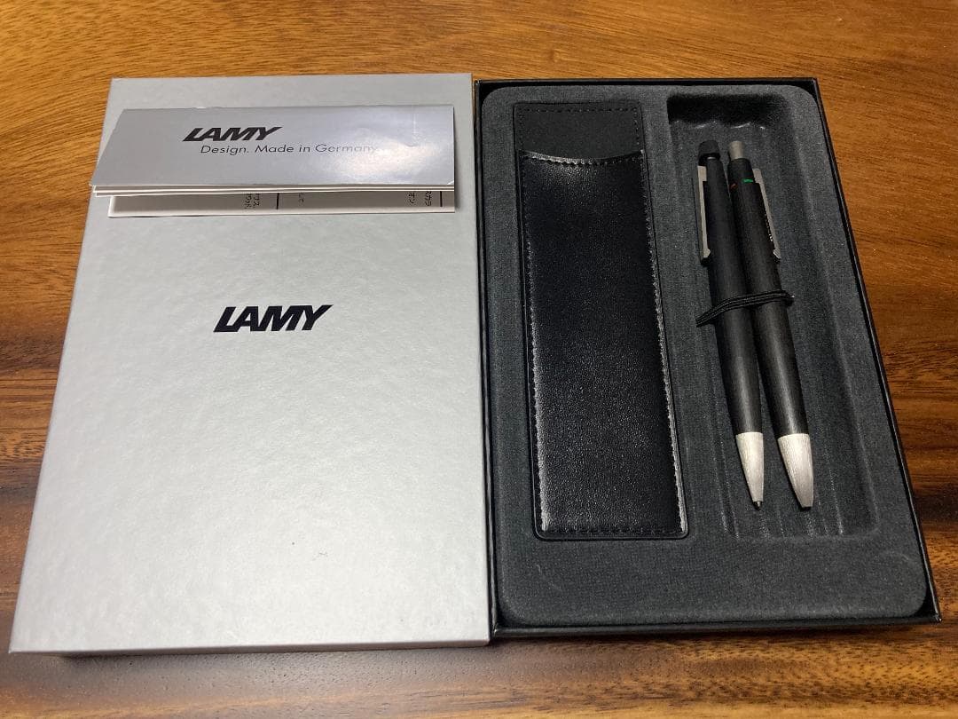 さと。ラミー2000 4色ボールペン シャープペン レザーケース付き