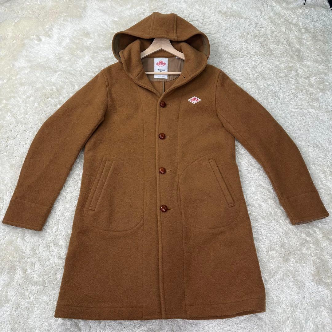 ✨希少✨大きいサイズ ダントン ウールモッサ フード付 コート キャメル 2XL