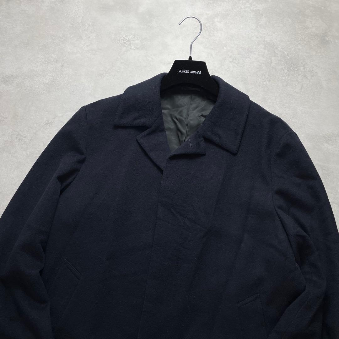 美品✨希少XL✨J.PRESS カシミヤロングステンカラーコート 近年 濃紺LL