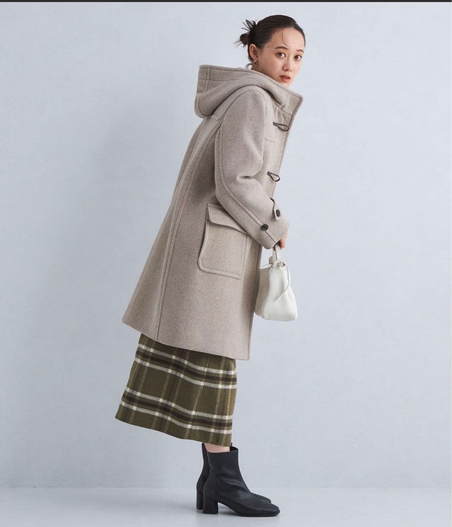 試着のみgreen label relaxing ロングダッフルコート40サイズ