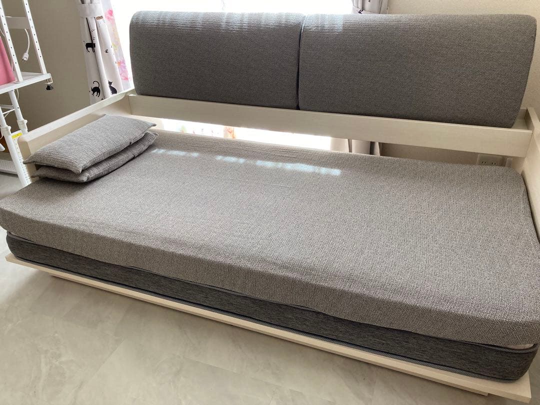 【ニトリ】3wayソファベッド ホワイトウォッシュ フレームのみ B1-USB