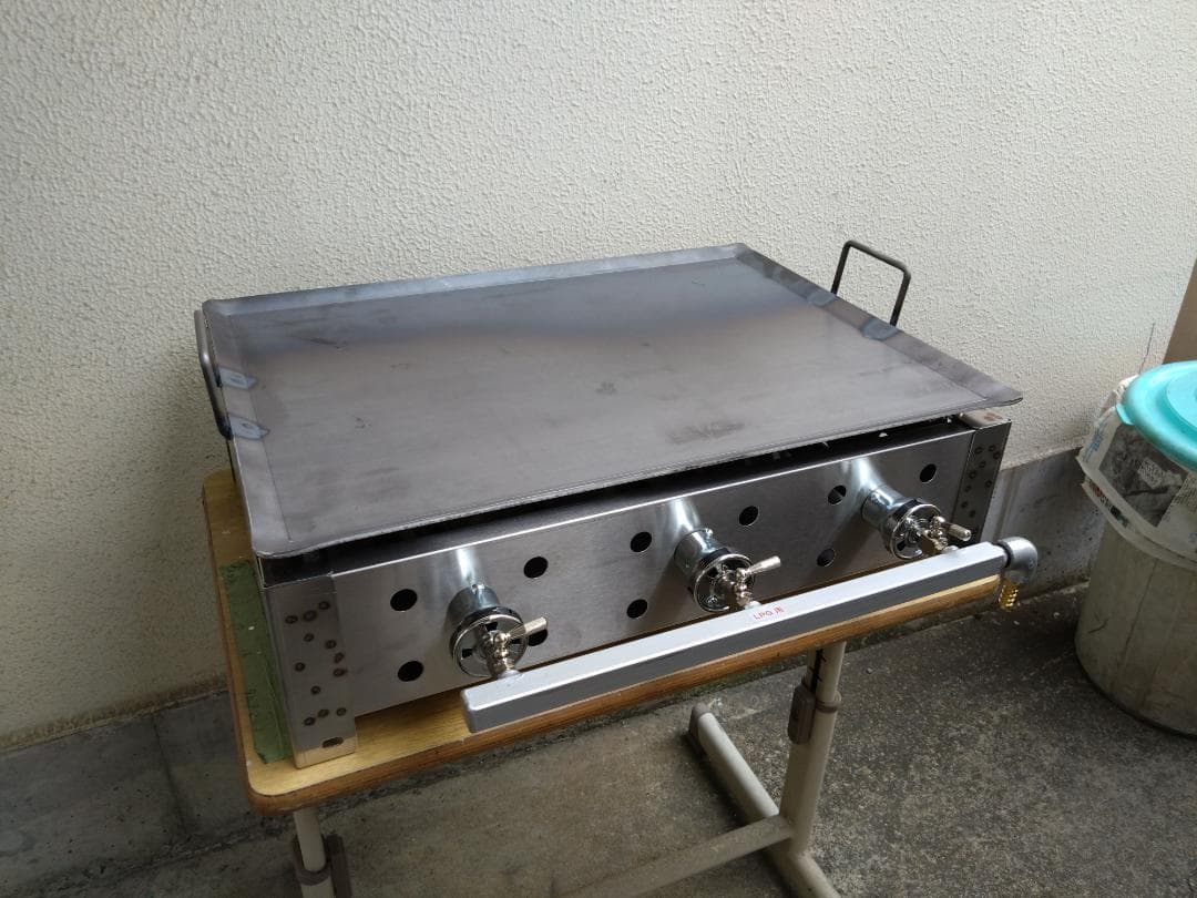 ６０cm幅 便利な取手付 未使用 鉄板焼グリラー お好み焼きそば プロパンガス祭