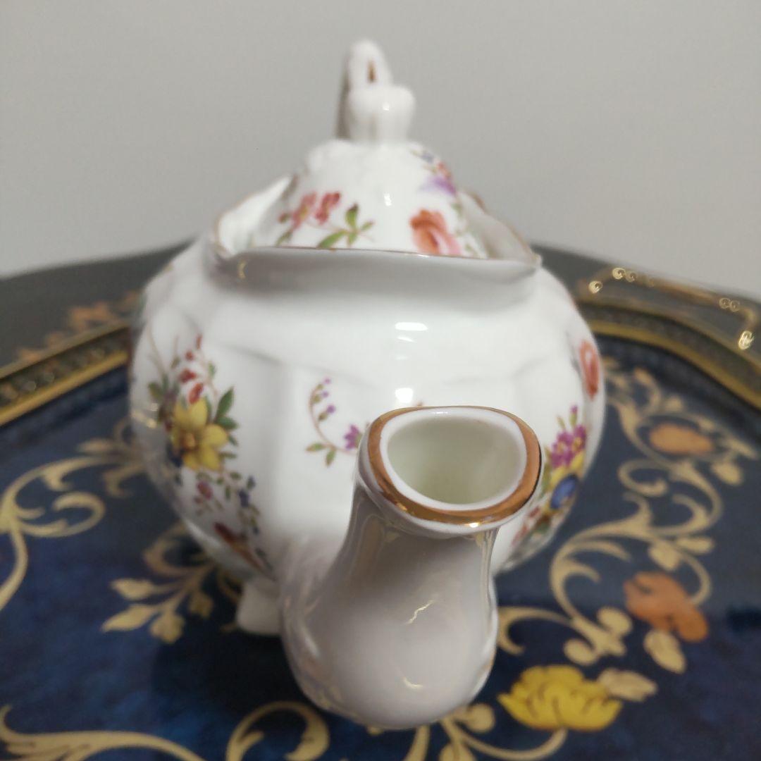 ハマースレイ　フラワー　ティーポット ヴィンテージ 英国 レア