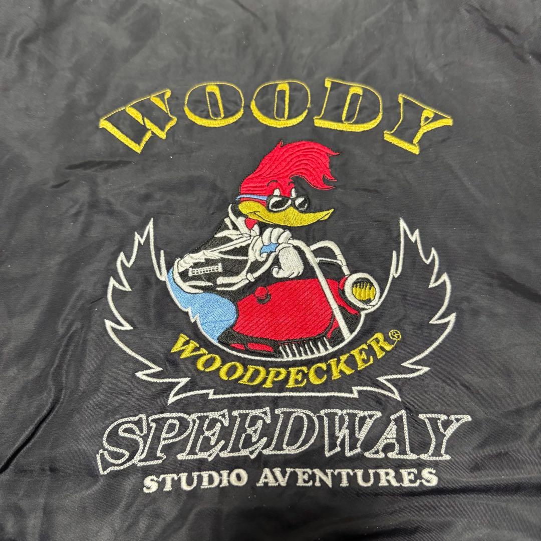 Woodpecker MA-1 ブラック ウッドペッカー フライトジャケット L