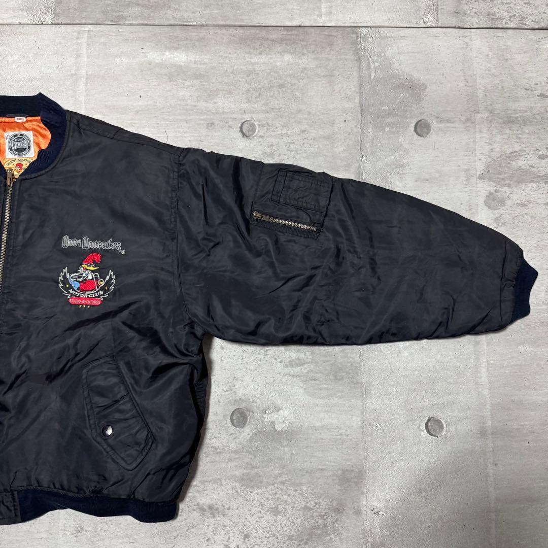 Woodpecker MA-1 ブラック ウッドペッカー フライトジャケット L