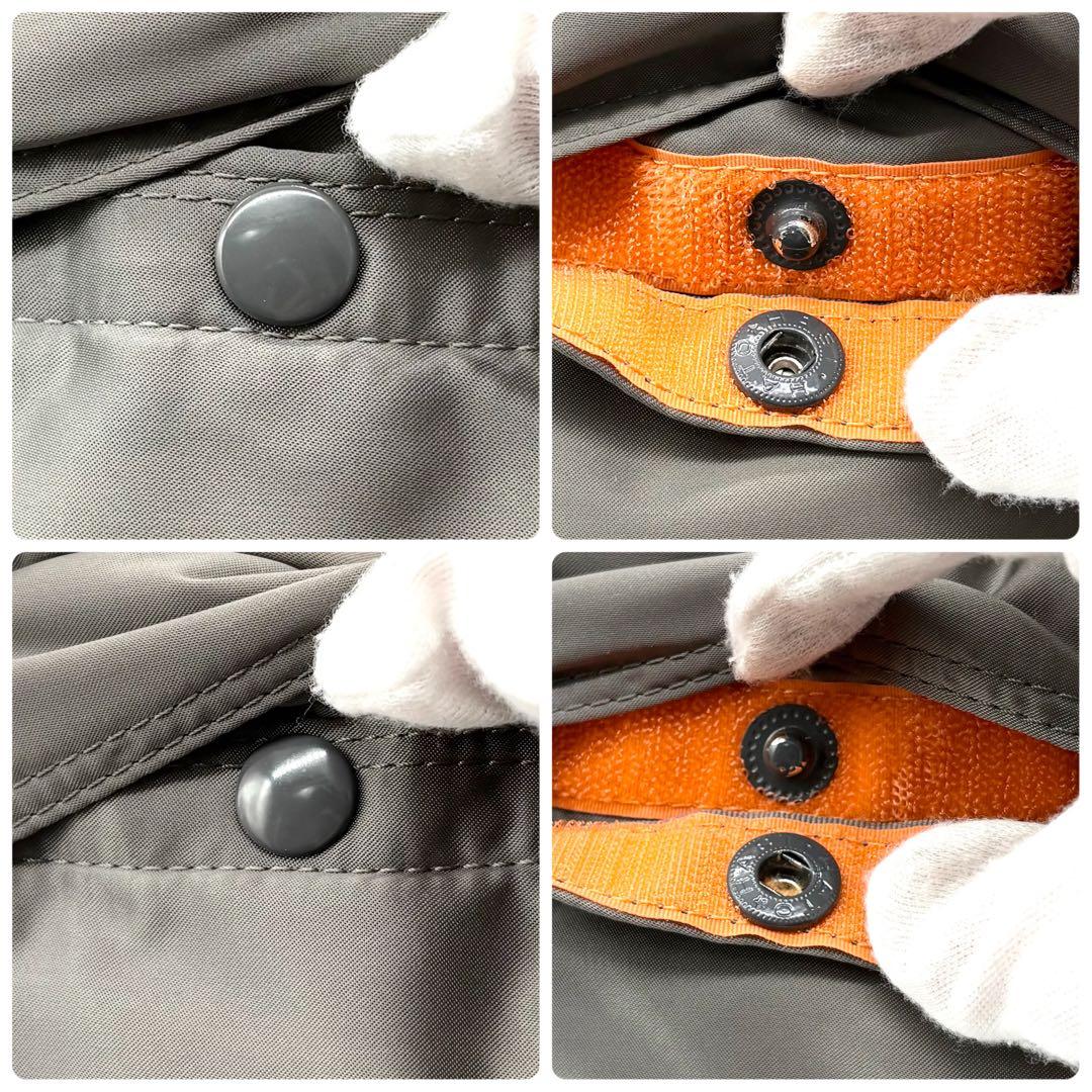 【極美品】ポーター タンカー 2way ボディバッグ ナイロン シルバーグレー