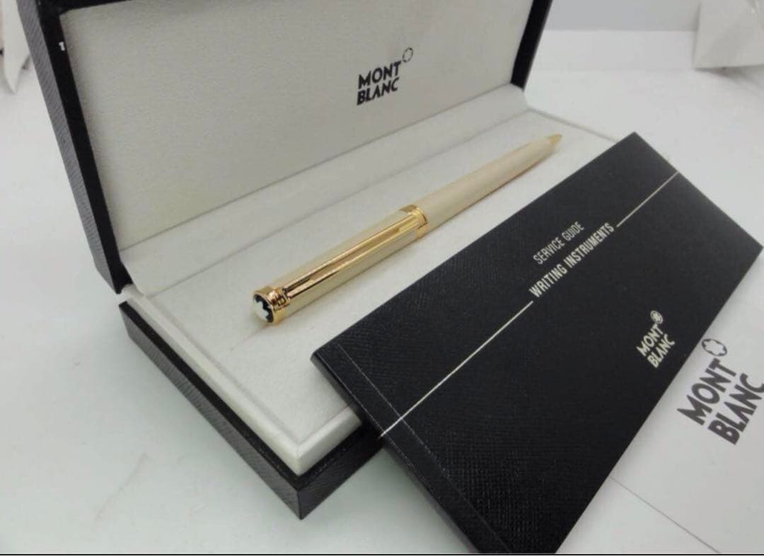 モンブラン　ボールペン★未使用の稀少な白軸ホワイト・オブリュージュNo15270