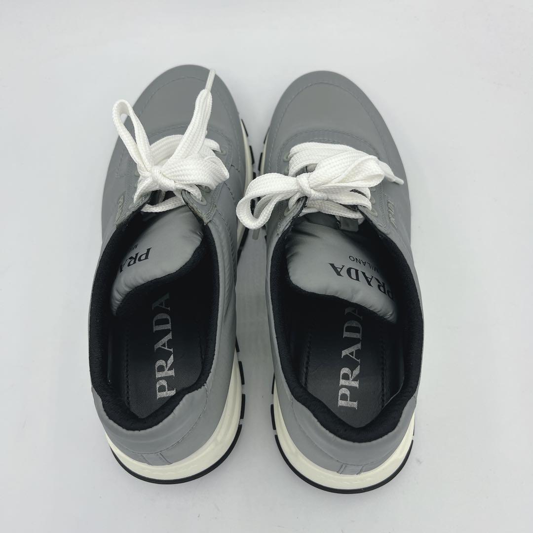 極美品　PRADA グレー　ナイロン スニーカー　36