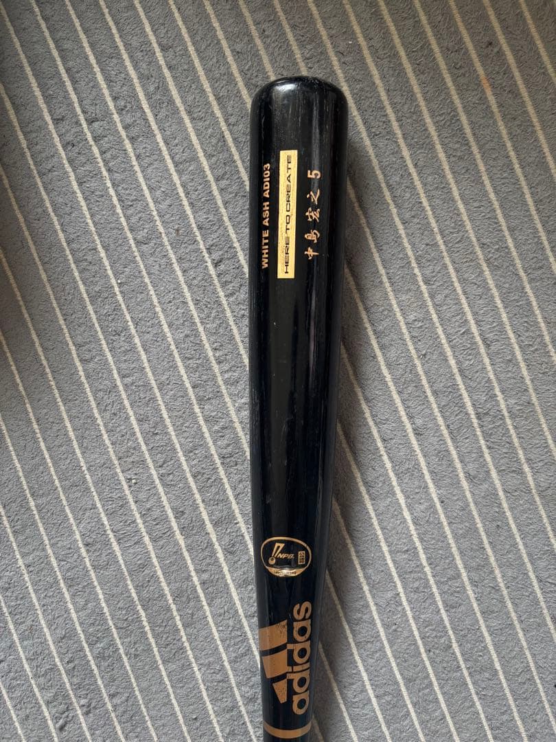 adidas G5 硬式バット 黒/金　中島裕之実使用 ジャイアンツ時代
