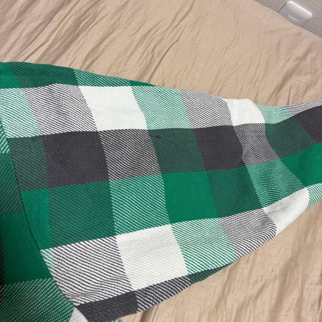 A*D様 70s ELY チェック ネルシャツ L グリーン ブラック ビンテー