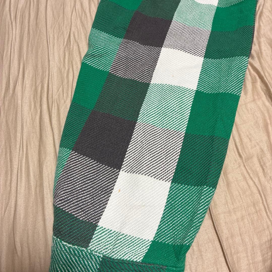 A*D様 70s ELY チェック ネルシャツ L グリーン ブラック ビンテー