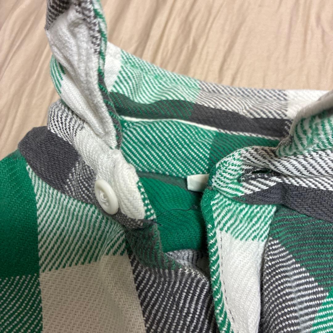 A*D様 70s ELY チェック ネルシャツ L グリーン ブラック ビンテー