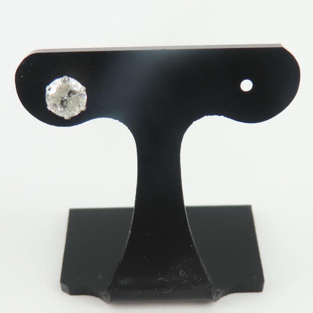 か*ん様 新品　Pt900 ダイヤモンド0.5ct 片耳ピアス　一粒ピアス　照り