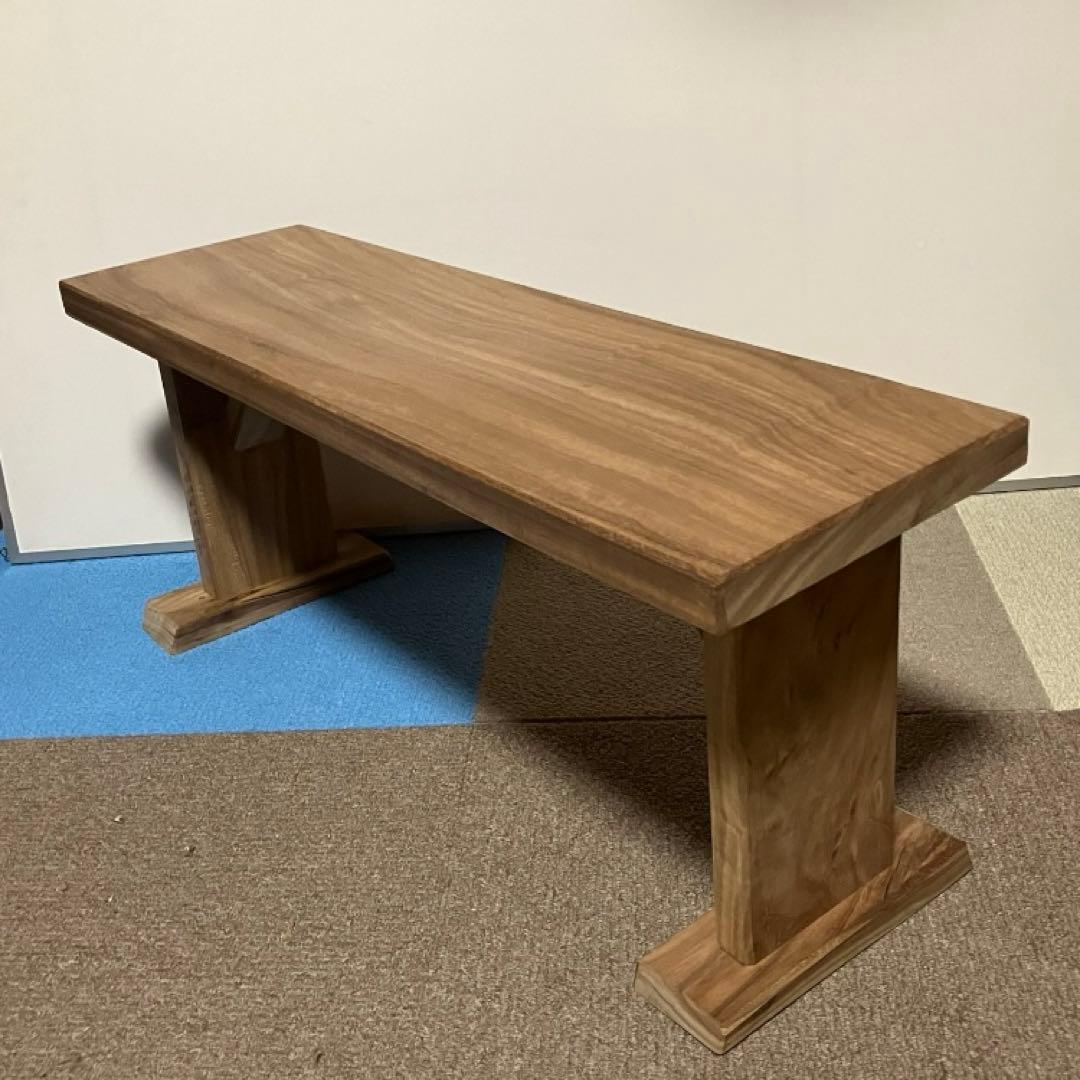 ケヤキのベンチ　一枚モノ