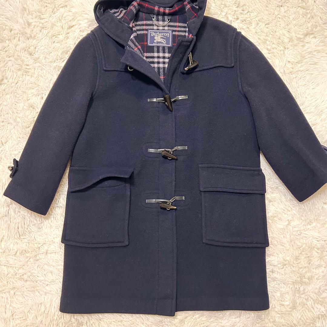 BURBERRY バーバリー　ダッフルコート　ノバチェック　ネイビーＭ
