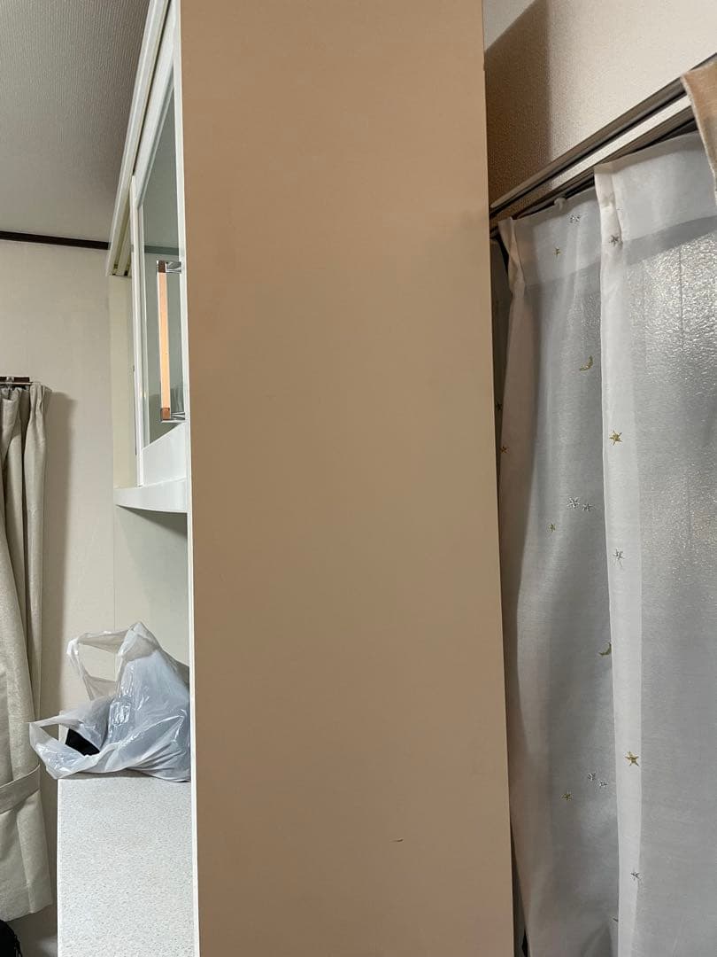 【直接受渡希望】ニトリ　ホワイト 食器棚 引き出し式 ガラス扉付き