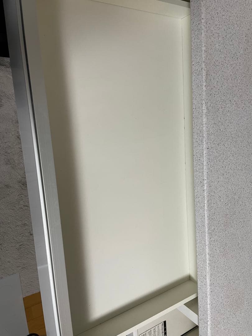 【直接受渡希望】ニトリ　ホワイト 食器棚 引き出し式 ガラス扉付き