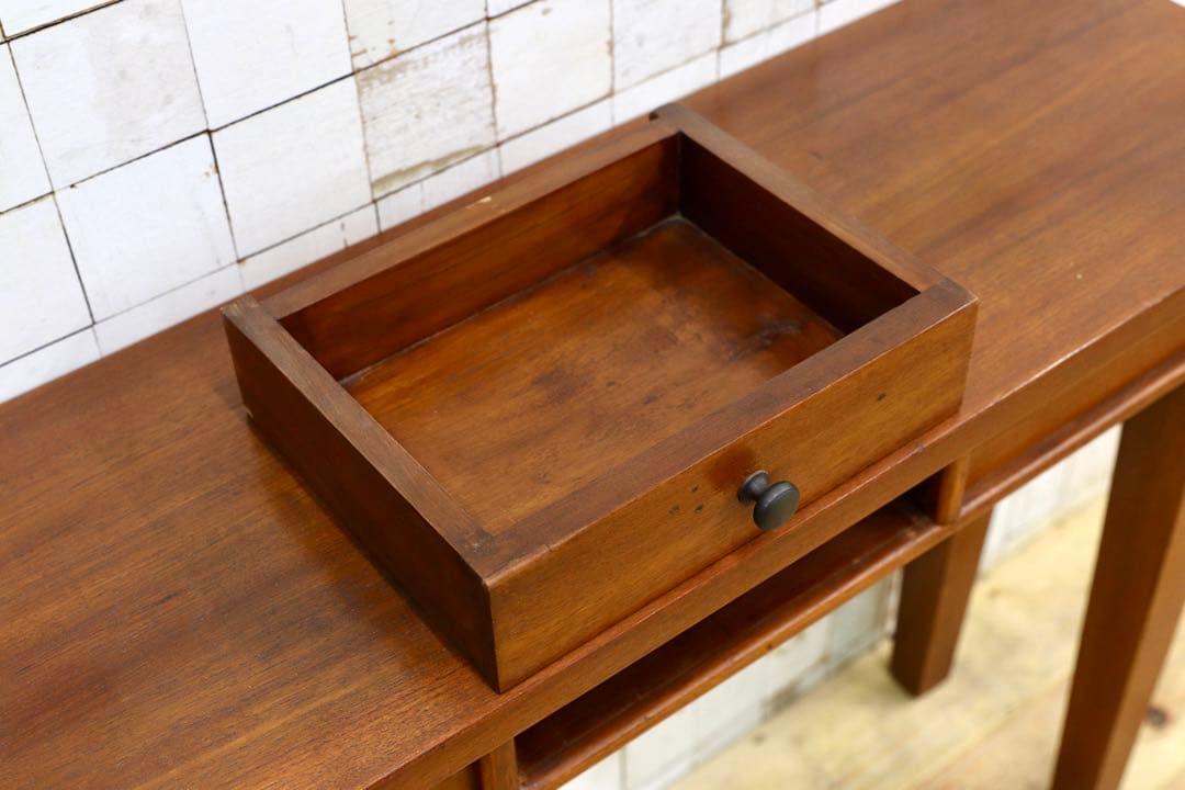 GMIK392○アジアン コンソールテーブル 飾り台 無垢 木製 花台 アンテ