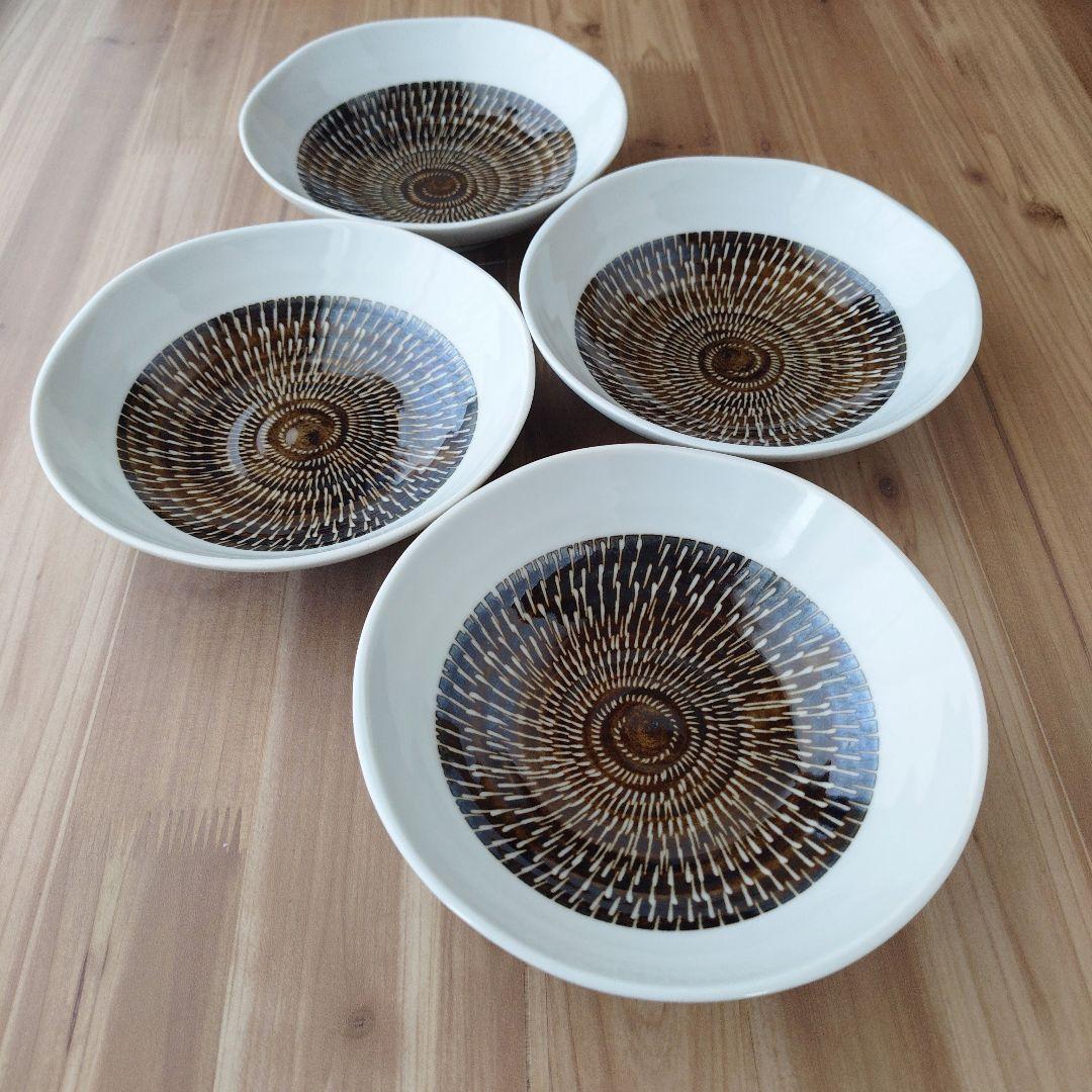 とびかんな浅鉢 茶４枚・小花ボウル８個