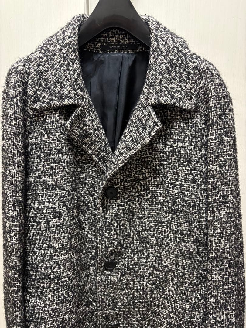 タリアトーレ ツイードステンカラーコート tagliatore