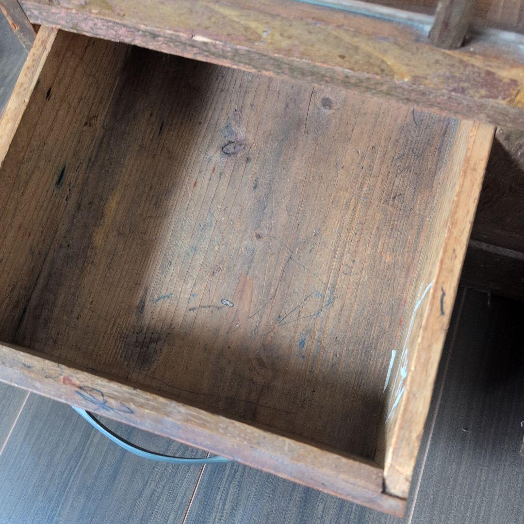 エ*ス様 昭和レトロ　アンティーク木製キャビネット ガラス扉付き　戸棚