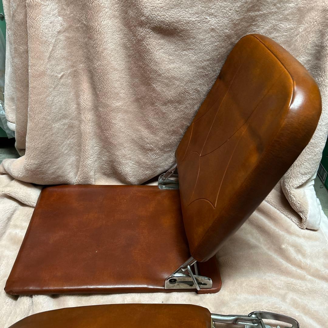 ① 座椅子 折りたたみ 3段階 昭和レトロ 昭和 レトロ 座敷 2個セット