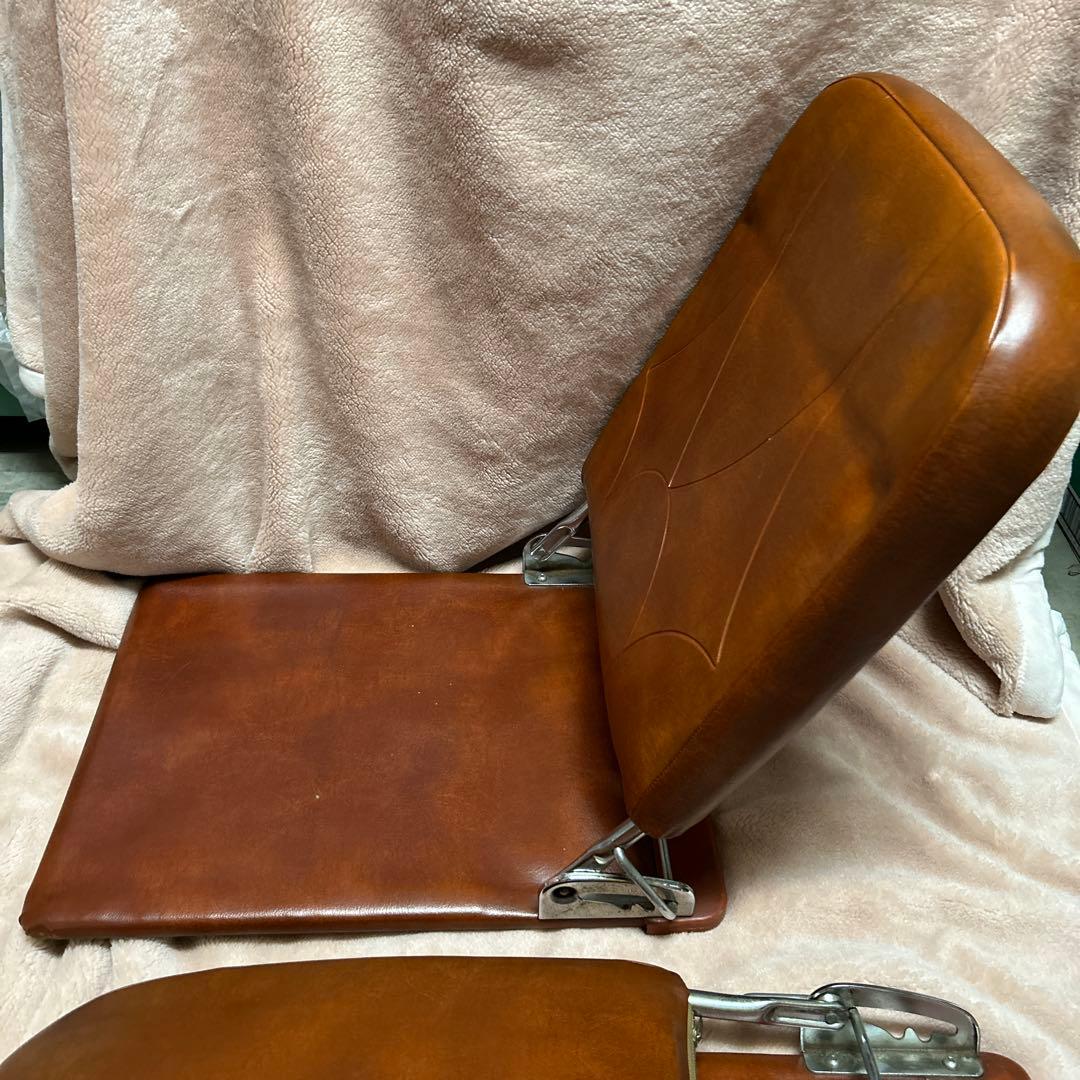 ① 座椅子 折りたたみ 3段階 昭和レトロ 昭和 レトロ 座敷 2個セット