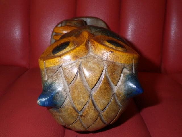 フクロウ★木彫り★置物★OWL★ミミズク★鳥★梟★縁起物★レトロ★不苦労★可愛い