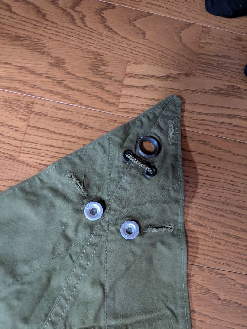 ノルウェー軍幕　2枚　used 銀ボタン　展開図あり