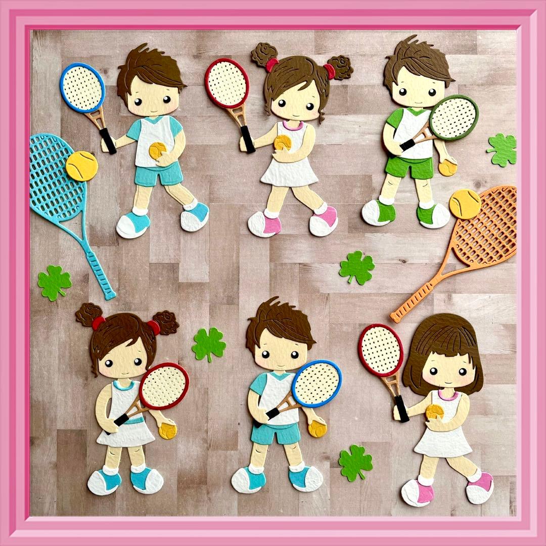 【テニス】サンプルページ（ペーパークラフト クラフトパンチ）