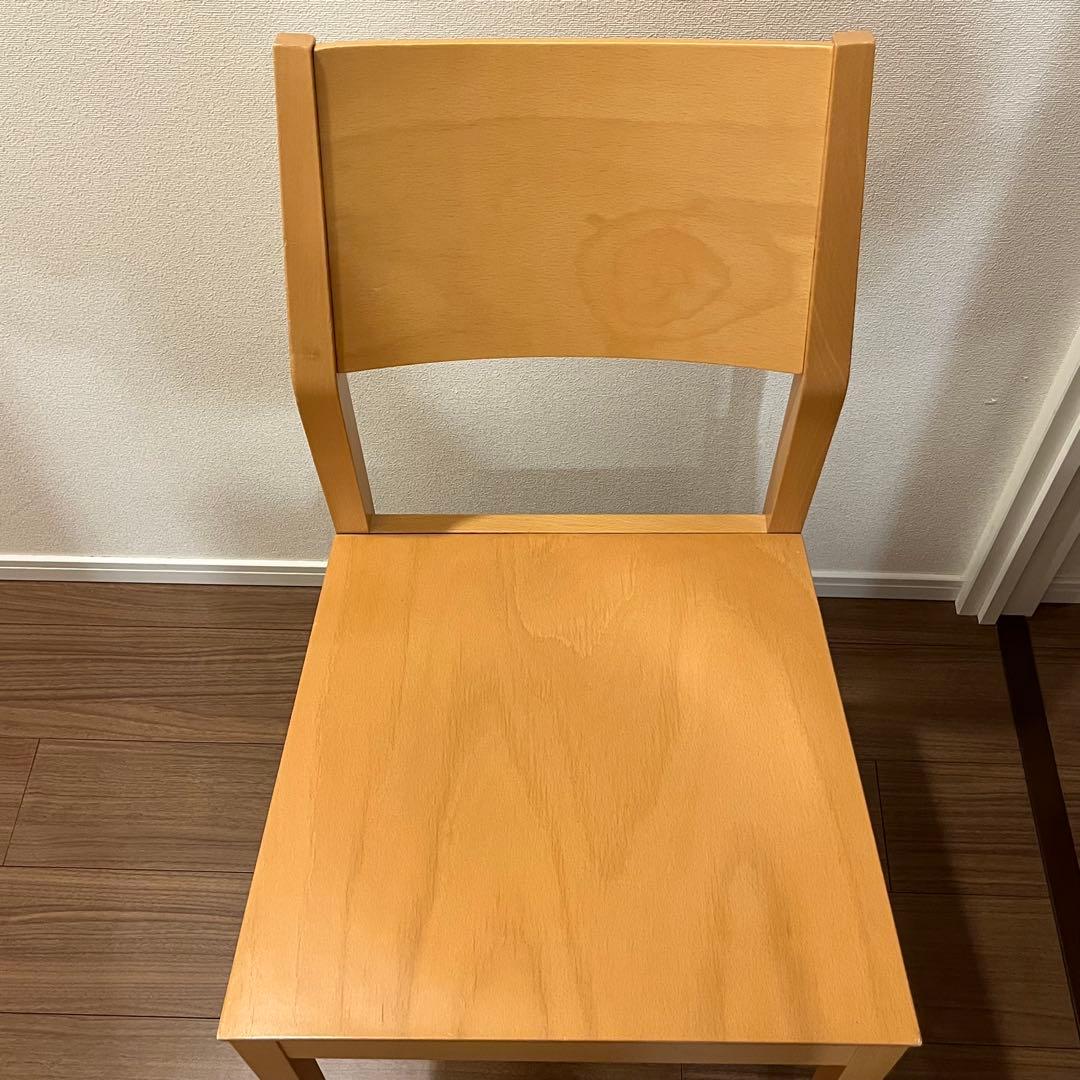 カリガリス 木製ダイニングチェア 2脚セット ナチュラル